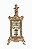 Ansonia Clock Co., New York, "Eulogy", 8 day, time and strike, spring driven brass movement crystal regulator mantel clock.