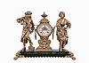 Ansonia Clock Co., New York, "Melody and Motion", 8 day, time and strike figural mantel clock.
