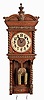 Ansonia Clock Co., New York, "Niobe", 8 day, time and strike, weight driven, brass movement wall clock.