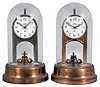 Clocks- 6 (Six) Electro-mechanical: (1) Poole Mfg Co., Ithaca, New York "Executive" battery-powered desk clock with molded bakelite base and glass dome; (2) Poole Mfg Co., Ithaca, New York, round top battery-powered mantel clock in a mahogaNew York case with string inlay; (3) Barr Mfg. Corp., Weedsport, New York, battery-powered mantel clock; (4) and (5) TiffaNew York Neverwind Clock, Buffalo, New York, "Neverwind" electric torsion pendulum clocks; (6) TiffaNew York Electric Mfg. Co., New York, "TiffaNew York Electric" larger battery powered clock with torsion pendulum.