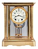 Seth Thomas Clock Co., Thomaston, Conn., "Empire No. 67", 8 day, time and strike, spring brass movement crystal regulator mantel clock.