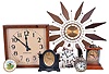 Clocks- 22 (Twenty-two) Assorted Clocks: wide variety of vintage and antique clocks by makers including International, Seth Thomas, Kienzle, Turner, New England Clock Co., New Haven and many others. Lot also includes two cases and one wall bracket.