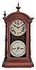 Southern Calendar Clock Co., St. Louis, Mo., "Fashion No. 5" double dial shelf clock with a Seth Thomas spring driven, 8 day, time and strike movement and an 1876 R. T. Andrews patented perpetual calendar mechanism in a walnut case.