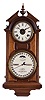 Ithaca Calendar Clock Co., Ithaca, New York, "No. 6, Hanging Library", 8 day, time and strike, spring brass movement double dial calendar clock.
