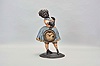 Bradley & Hubbard, Meriden, Conn., "Topsey" blinking eye shelf clock with a spring driven, 30 hour, timepiece with a balance wheel escapement in a painted cast iron case.