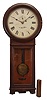 Clocks- 2 (Two) (1) Seth Thomas Clock Co., Thomaston, Conn., "Regulator No. 2" wall clock, 8 day, time only, weight driven movement in an oak case with painted metal dial, spade hands and subsidiary seconds, c1894. (2) Germany, wall hanging box clock, 8 day, time and strike, spring-driven movement in a dark oak case with white enamel dial, and blued steel spade hands.