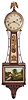 Eastman Clock Co., Boston, Mass., 8 day, weight brass movement patent or banjo timepiece