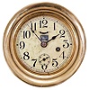 Seth Thomas Clock Co., Thomaston, Conn., "Chronometer Lever", 8 day, spring lever brass movement brass marine clock with the label of the Boston and Maine Railroad.