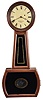 Howard & Davis, Boston, Mass., "No. 3 Regulator" size, 8 day, weight driven brass movement banjo wall timepiece.