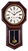 Welch, Spring & Co., Forestville, Conn., "Verdi" hanging clock with a spring driven, 8 day, time and strike movement in a rosewood veneered case..