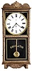 Clocks- 4 (Four): (1) New Haven Clock Co., New Haven, Conn., "12 Inch Balcony" hanging clock with a spring driven, 8 day, timepiece movement in an oak case, c1929. (2) Sessions Clock Co., Forestville, Conn., "Seattle" hanging clock with a spring driven, 8 day, timepiece movement in an oak case, c1935. (3) Waterbury Clock Co., Waterbury, Conn., "Crane" hanging clock with a spring driven, 8 day, timepiece with calendar in an oak case, c1906. (4) Waterbury mail order variant similar to "Crane" hanging clock with a spring 6driven, 8 day, time movement in an oak case, c1910.