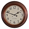 Seth Thomas Clock Co., Thomaston, Conn., "Gallery 18-Inch" hanging clock with a spring driven, 15 day, timepiece movement in a solid mahogany case.