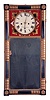 William G. Emerson, Newport, Maine, 8 day, time and strike, weight driven brass movement New Hampshire style mirror clock.