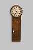 D. Shaw, Lancaster, England, tavern wall clock, 8 day, time and strike, weight driven movement in an oak case with painted metal dial