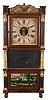 Birge, Mallory & Co., Bristol, Conn., 8 day, time and strike, weight brass movement triple decker shelf clock.