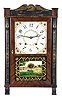 E. Terry & Sons, Plymouth, Conn., 30 hour, time and strike, weight wood movement half column & splat shelf clock.