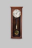 Seth Thomas Clock Co., Thomaston, Conn., "Regulator No. 70", wall clock, 8 day, time only, brass weight driven movement in a mahogany case with a painted metal dial and large engraved brass beat scale