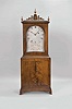 Aaron Willard, Boston, Mass., 8 day, weight driven, brass movement Massachusetts shelf clock.