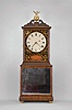 Aaron Willard, Boston, Mass., 8 day, weight driven, brass movement Massachusetts shelf clock. Case is stamped 355.