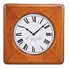 Self Winding Clock Co., New York, unidentified model master timepiece with a "Style F Self Winding Synchronized Movement" in a solid oak case.