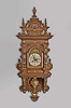 Lenzkirch, AGU, Germany, walnut "Freischwinger", "No. 89", time and quarter hour strike spring driven brass movement wall clock. Serial number 870616. Includes original Lenzkirch winding key. his clock is listed as "No. 89" in their 1901 catalog (see "Lenzkirch Clocks: The Unsigned Story", page 146): We sold one on May 16, 2015 for $2,200.