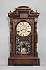 Seth Thomas Clock Co., Thomaston, Conn., "Hecla", 8 day, spring driven brass 3 train movement striking the hours on a cathedral gong and the quarter hours on two cup bells.