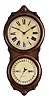 Seth Thomas Clock Co., Thomaston, Conn., "Office Calendar No. 7" hanging clock with a spring driven, 8 day, timepiece movement and an R. T. Andrews patented perpetual calendar mechanism.