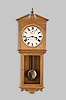 Seth Thomas Clock Co., Thomaston, Conn., "Umbria" hanging wall clock, 15 day, double wind wall timepiece.