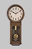 Ansonia Clock Co., New York, "Standard Regulator", 8 day, weight brass movement wall timepiece.