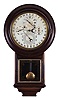 Welch, Spring & Co., Forestville, Conn., "Gale Drop Calendar Model No. 3", 8 day, time and strike, spring driven brass movement with Daniel J. Gale patent calendar.