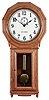 Seth Thomas Clock Co., Thomaston, Conn., "Regulator No. 3" wall hanging clock with a weight driven, 8 day, timepiece movement with a dead-beat escapement and maintaining power in an oak case.