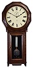 Seth Thomas Clock Co., Thomaston, Conn., "Regulator No. 3" wall hanging clock with a weight driven, 8 day, timepiece movement with a dead-beat escapement and maintaining power in a walnut case.