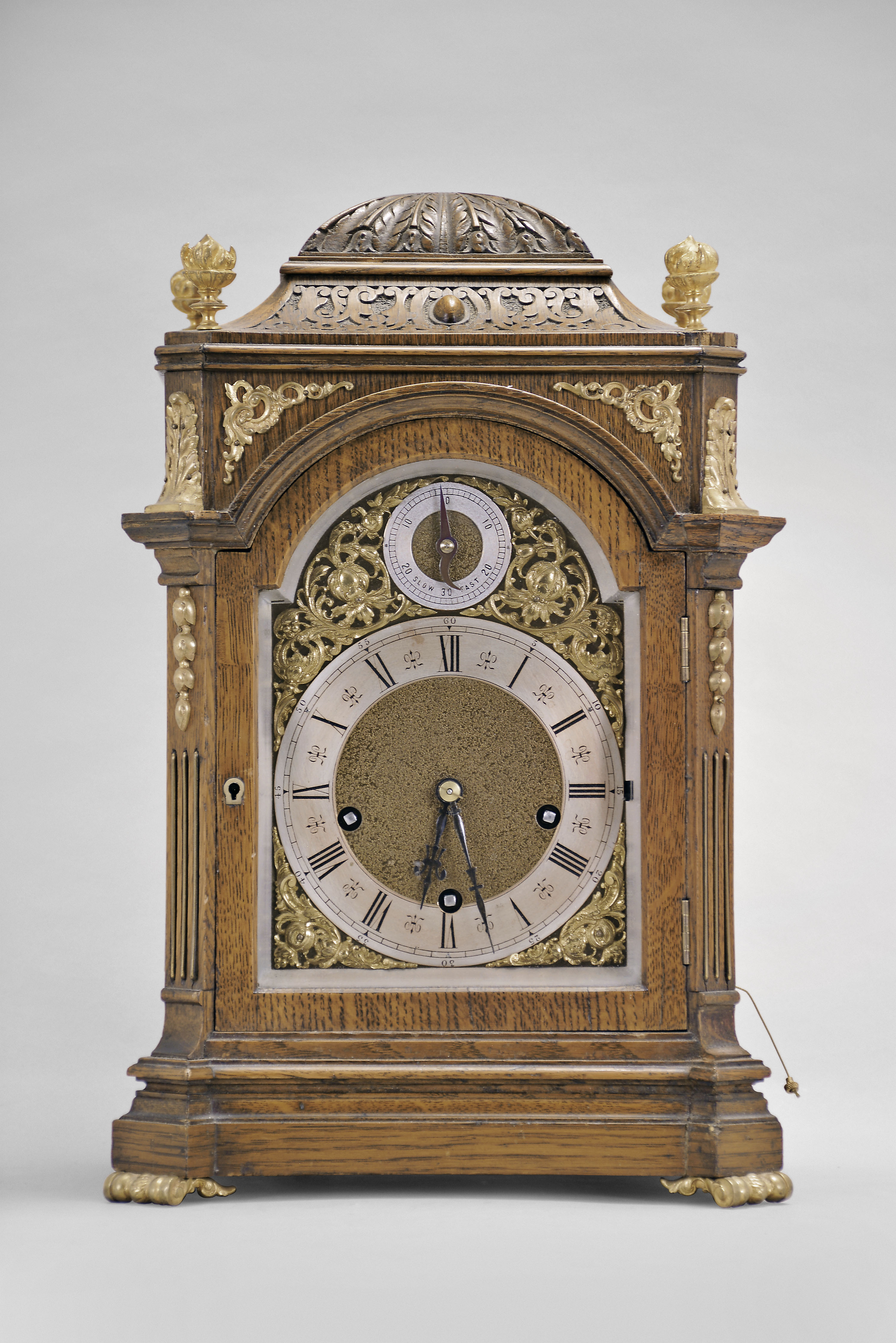 Actiengesellschaft fur Uhrenfabrikation, Lenzkirch, 8 day, time, strike and chime on two gongs with pull repeat, spring brass movement bracket clock. "1 Million" Serial No. 39441. An example can be found in "Lenzkircher Uhren" Pg. 79. — Antique Clocks Price Guide