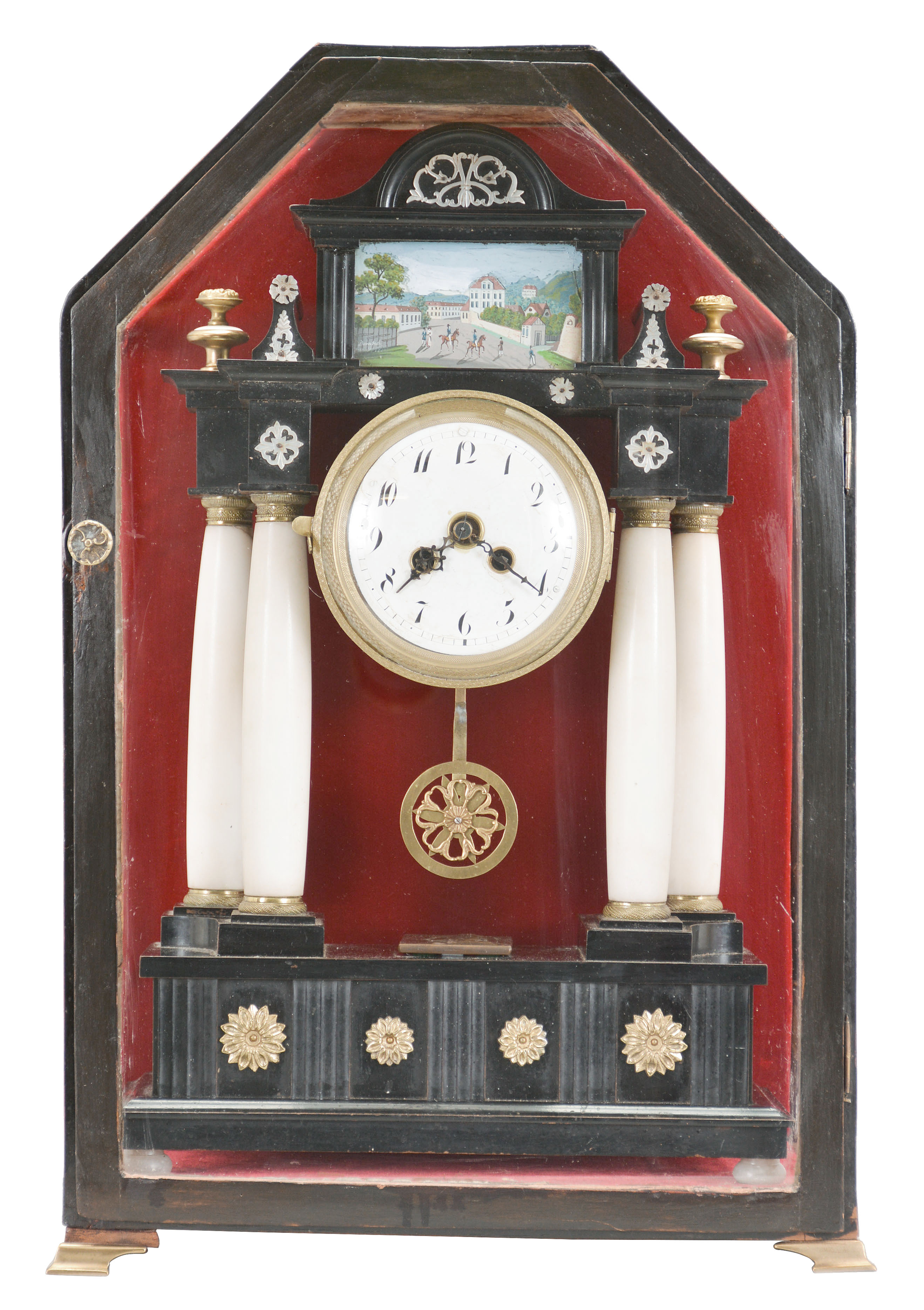 Austria, Empire style shelf clock now with French 8 day movement, — Antique Clocks Price Guide