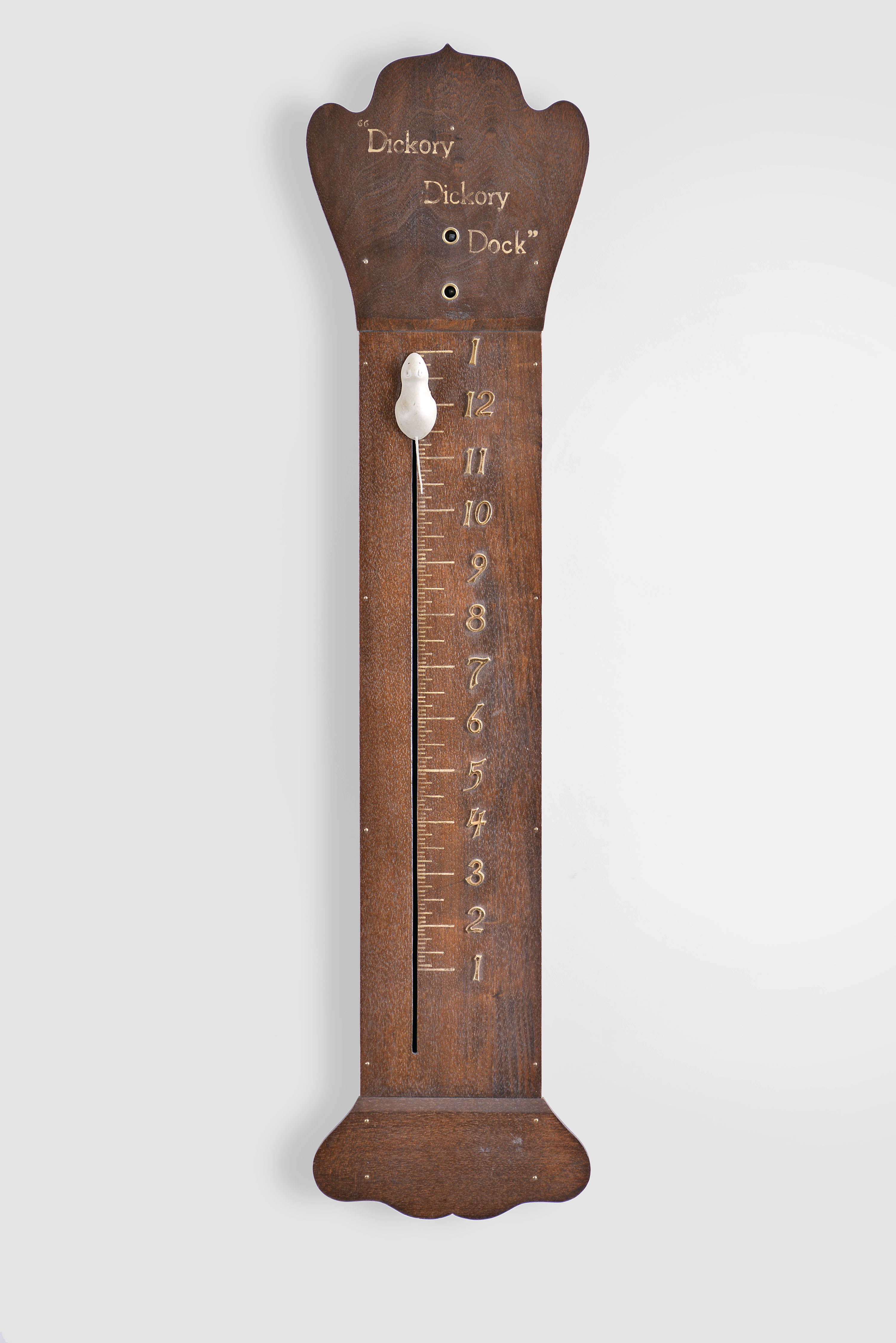 Reproduction of a Dickory Dickory Dock, 8 day, spring brass movement mouse wall timepiece. This example is based on the model that was produced by the Sessions Clock Co. — Antique Clocks Price Guide