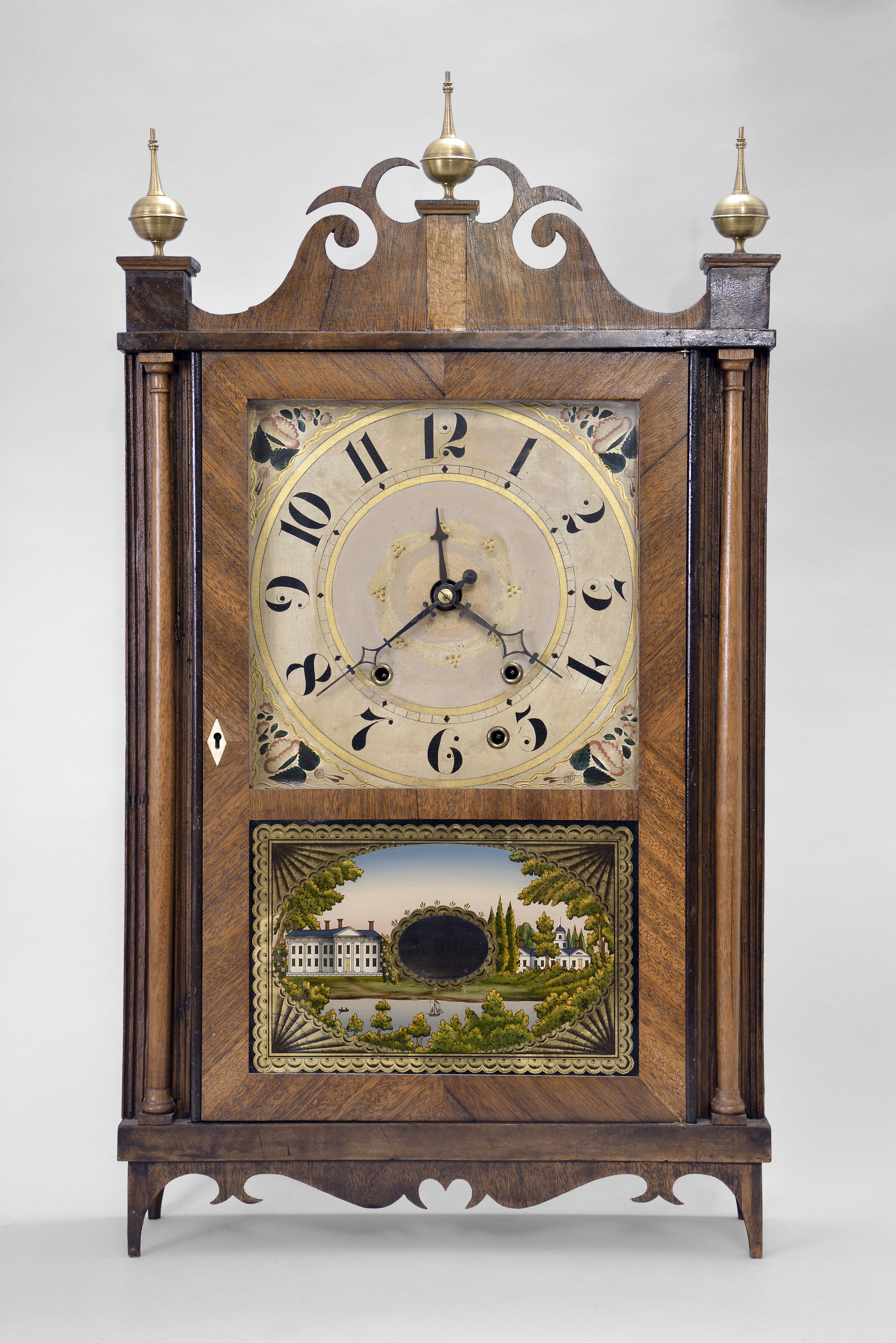 Seth Thomas, Plymouth, Conn., &amp; others, 30 hour, time, strike and alarm weight wood movement shelf clock. — Antique Clocks Price Guide