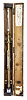 Negretti and Zambra, London, "Marine Barometer Mk. 2", mercury barometer with a brass main tube, correction scales for "Height Above Water Line", weighted base, gimbal mounted in a wood case.