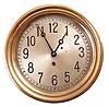 Chelsea Clock Co., Boston, Mass., 8-Inch dial timepiece, 8 day, time only, spring driven movement with lever escapement in a brass case with bayonet-fitted bezel and silvered dial, movement serial number 84839, c1912.