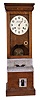 Clocks- 2 (Two) Time Recorders: (1) National Time Recorder Co. Ltd., St. Mary Cray, Kent., time recorder, 8 day, time and punch card, twin spring movement in an oak case with ornate casting in the middle reading "Blick "; (2) Simplex Time Recording Co., Gardner, Mass., hanging timepiece, 8 day, time only, twin spring movement in an oak case.
