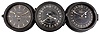 Clocks- 6 (Six) Chelsea Engine Room Clocks: Chelsea Clock Co., Boston, Mass., for the U.S. Navy, "Deck & Engine Room" clocks, 8 day, time only, spring-driven balance wheel movements with center seconds in black phenolic cases with hinged bezels, 8.5 inch black dials showing both 12 and 24 hours.