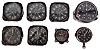 Clocks- 8 (Eight) Aircraft: 5 (Five) Waltham Clock Co., Waltham, MA, "Civil Date Indicator Aernautical" clocks, 8 day, time and calendar, spring-driven jeweled balance wheel movments in control panel mounts, black dials showing 24 hours with day of the month on inner ring, center seconds. The other three clocks include a New Haven 8 day, a Russian clock with calendar, and a smaller 8 day clock.