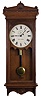 Seth Thomas Clock Co., Thomaston, Conn., "Regulator No. 30", wall clock, 8 day, time only, brass weight driven movement in a oak case with a painted metal dial