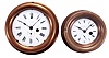 Clocks- 2 (Two) Seth Thomas Marine: (1) Seth Thomas Clock Co., Thomaston, Conn., marine clock, 8 day, time only, spring-driven lever escapement in a brass case with snap bezel, a 4.25 inch white enamel dial with subsidiary seconds, and blued steel hands. (2) Seth Thomas Sons & Co., New York, marine clock, 8 day, time only, spring-driven lever escapement in a brass case with hinged bezel, 3.5 inch white enamel dial with subsidiary seconds, and blued steel hands.