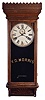 William L. Gilbert Clock Co., Winsted, Conn., "Regulator No. 14", 8 day, weight brass movement wall timepiece.