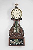 Vermont, Unknown maker, 8 day, weight brass movement Box Lyre form patent or banjo timepiece, c.1824.