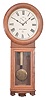 Reproduction Seth Thomas, "Regulator No. 2" wall clock, 8 day, time only, weight driven movement in an oak case with painted metal dial.