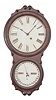 Seth Thomas Clock Co., Thomaston, Conn., "Office Calendar No. 4" wall clock, 8 day, spring driven movement with perpetual calendar mechanism showing on the lower dial in a rosewood veneered case.