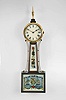 Waltham Clock Co., Waltham, Mass., 8 day, weight brass movement patent or banjo timepiece. Serial No. 3211.
