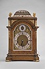 Actiengesellschaft fur Uhrenfabrikation, Lenzkirch, 8 day, time, strike and chime on two gongs with pull repeat, spring brass movement bracket clock. "1 Million" Serial No. 39441. An example can be found in "Lenzkircher Uhren" Pg. 79.