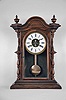 Welch, Spring & Co., Forestville, Conn., "Titiens V.P." shelf clock with a spring driven 30 day timepiece movement in a rosewood case.
